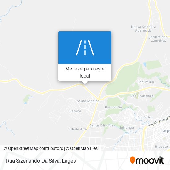 Rua Sizenando Da Silva mapa