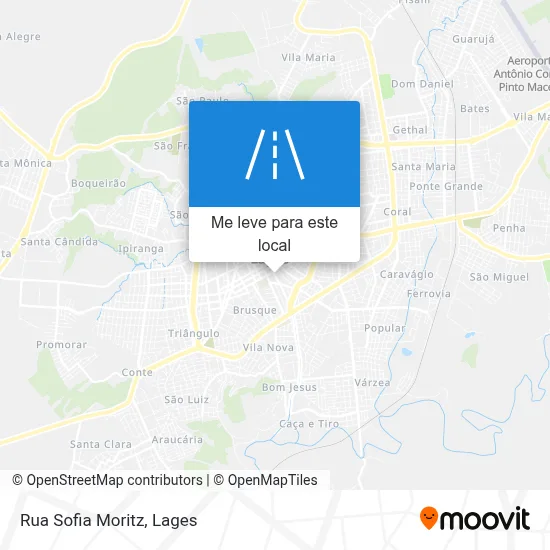 Rua Sofia Moritz mapa