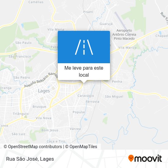Rua São José mapa