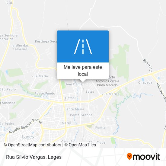 Rua Sílvio Vargas mapa