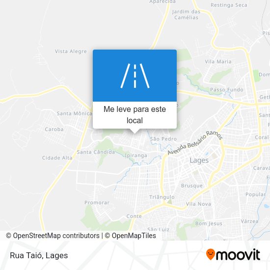 Rua Taió mapa