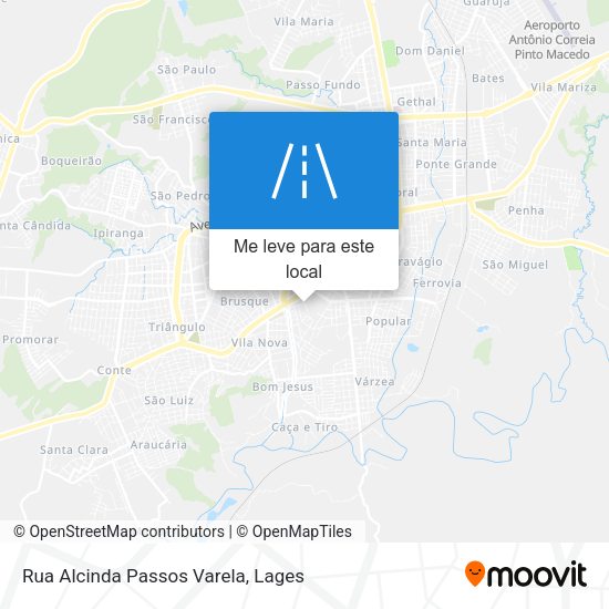 Rua Alcinda Passos Varela mapa