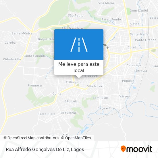 Rua Alfredo Gonçalves De Liz mapa
