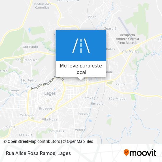 Rua Alice Rosa Ramos mapa