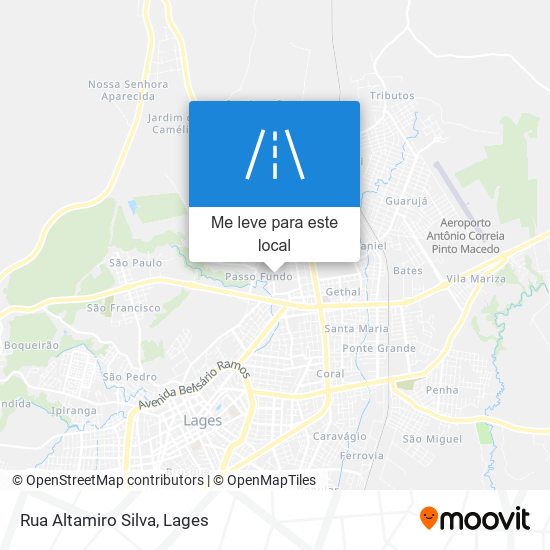 Rua Altamiro Silva mapa
