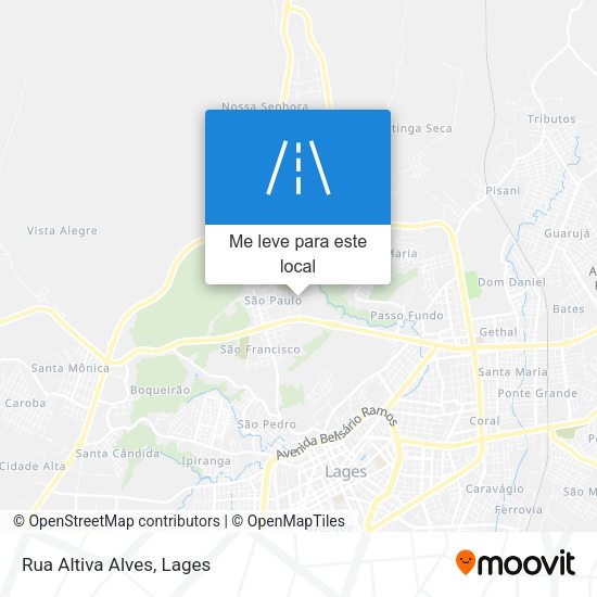 Rua Altiva Alves mapa