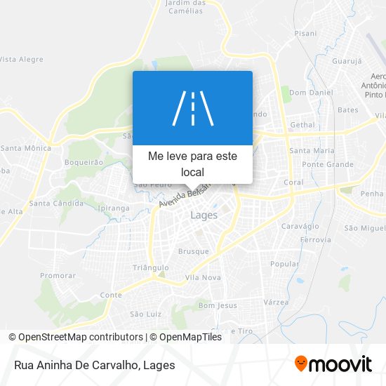 Rua Aninha De Carvalho mapa