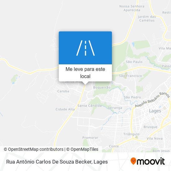 Rua Antônio Carlos De Souza Becker mapa