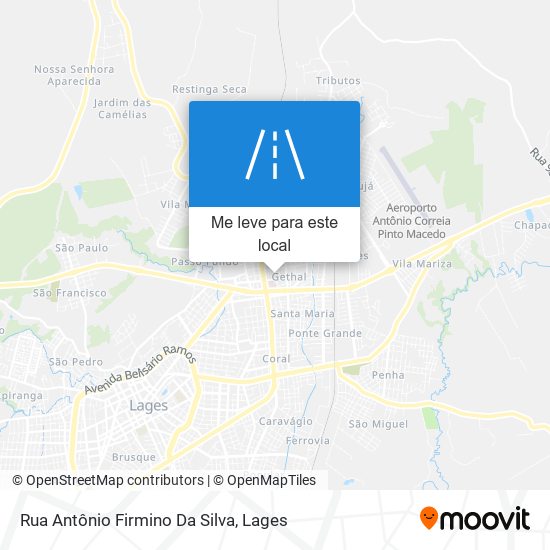 Rua Antônio Firmino Da Silva mapa