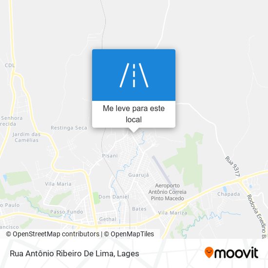 Rua Antônio Ribeiro De Lima mapa