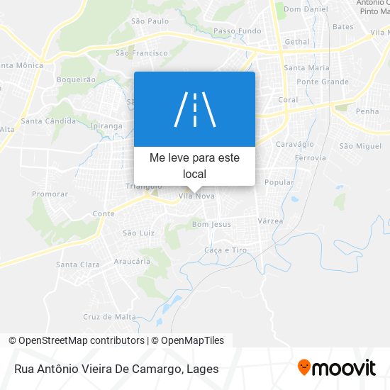 Rua Antônio Vieira De Camargo mapa