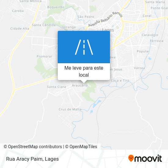 Rua Aracy Paim mapa