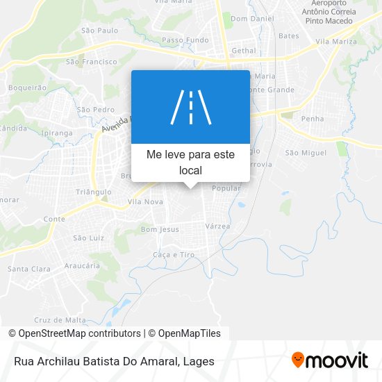 Rua Archilau Batista Do Amaral mapa