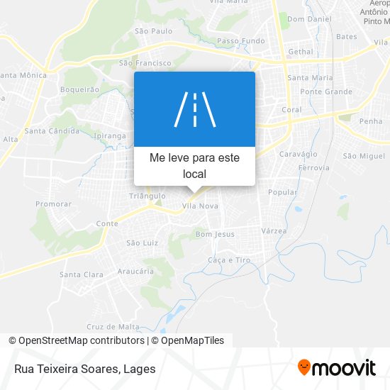 Rua Teixeira Soares mapa