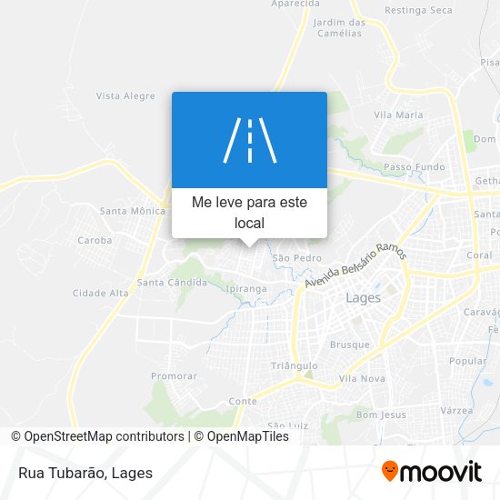 Rua Tubarão mapa