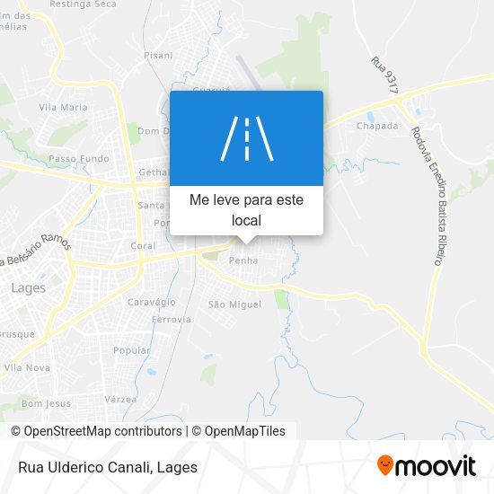 Rua Ulderico Canali mapa