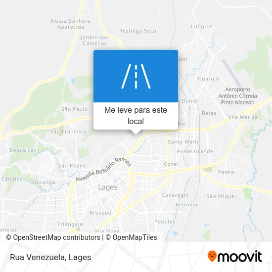 Rua Venezuela mapa