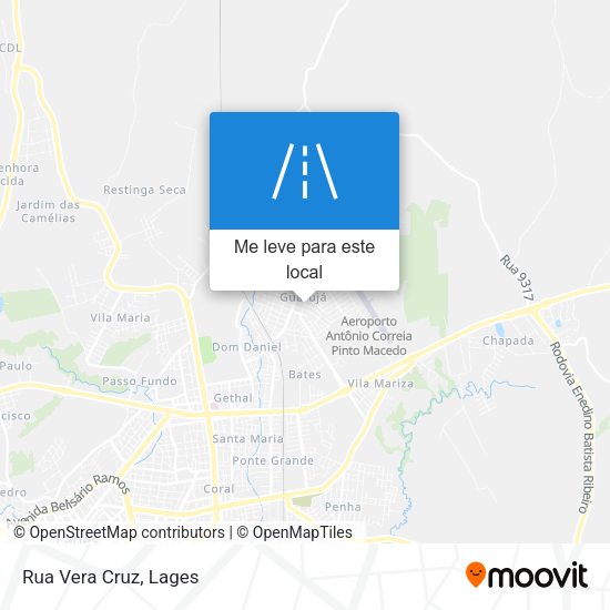 Rua Vera Cruz mapa