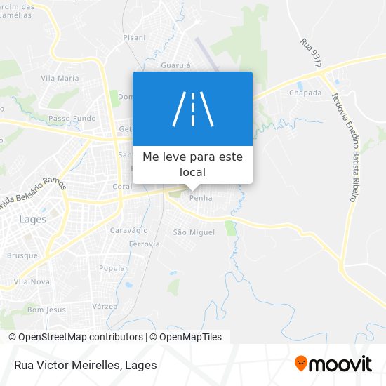 Rua Victor Meirelles mapa