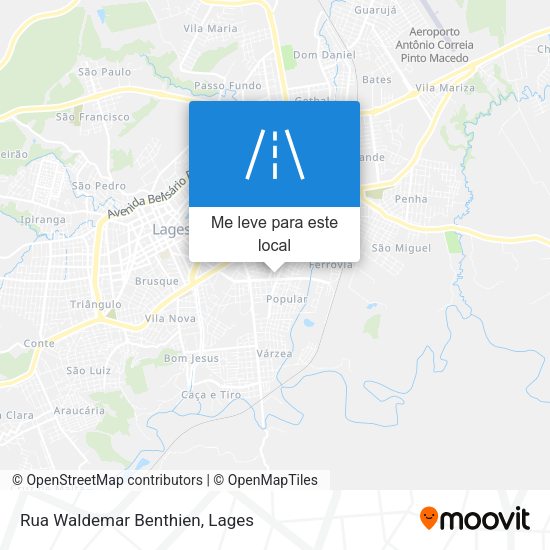 Rua Waldemar Benthien mapa