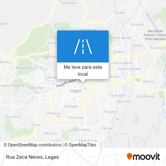 Rua Zeca Neves mapa
