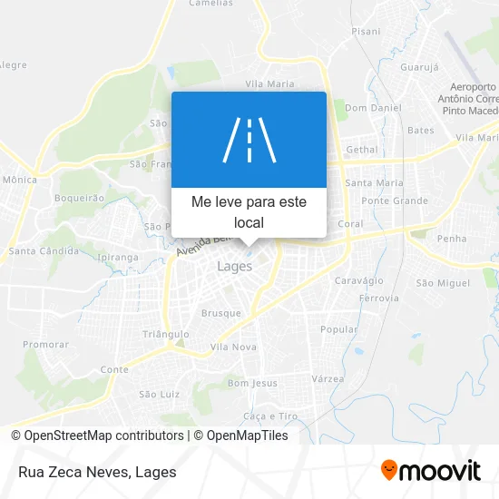Rua Zeca Neves mapa