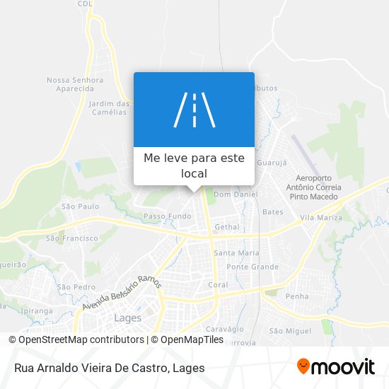 Rua Arnaldo Vieira De Castro mapa