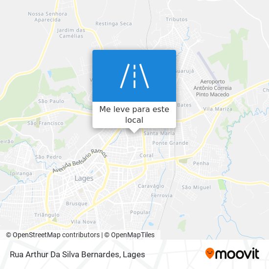 Rua Arthur Da Silva Bernardes mapa