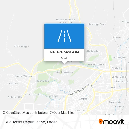 Rua Assis Republicano mapa