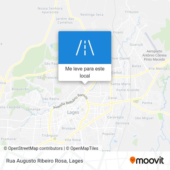 Rua Augusto Ribeiro Rosa mapa