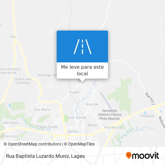 Rua Baptista Luzardo Muniz mapa