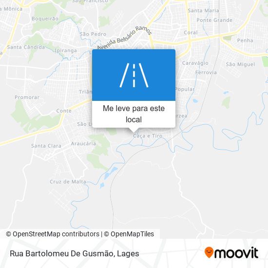 Rua Bartolomeu De Gusmão mapa