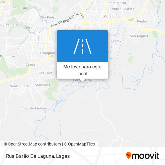 Rua Barão De Laguna mapa