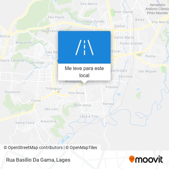 Rua Basílio Da Gama mapa