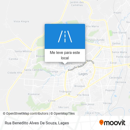 Rua Benedito Alves De Souza mapa