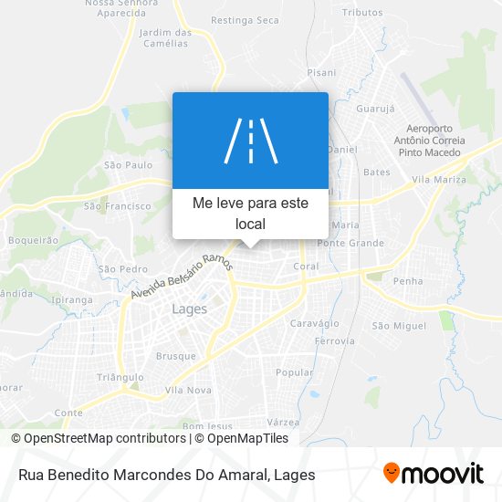 Rua Benedito Marcondes Do Amaral mapa