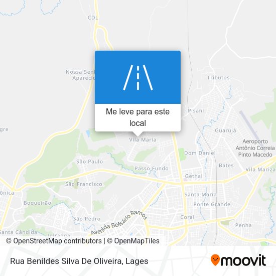 Rua Benildes Silva De Oliveira mapa