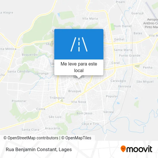 Rua Benjamin Constant mapa