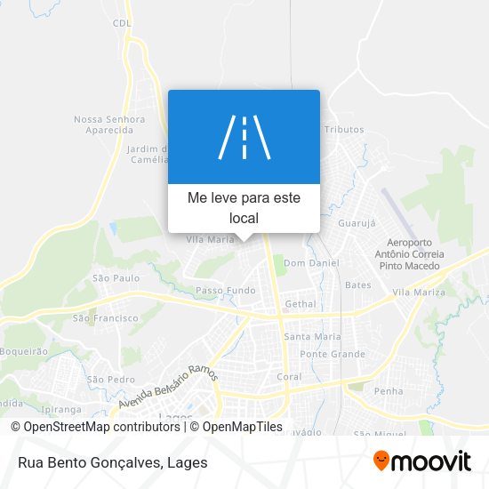 Rua Bento Gonçalves mapa