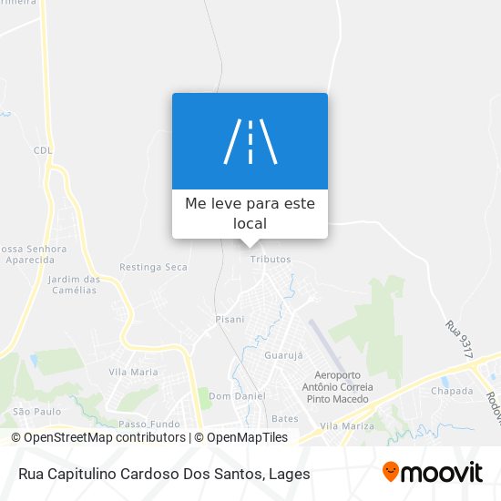 Rua Capitulino Cardoso Dos Santos mapa