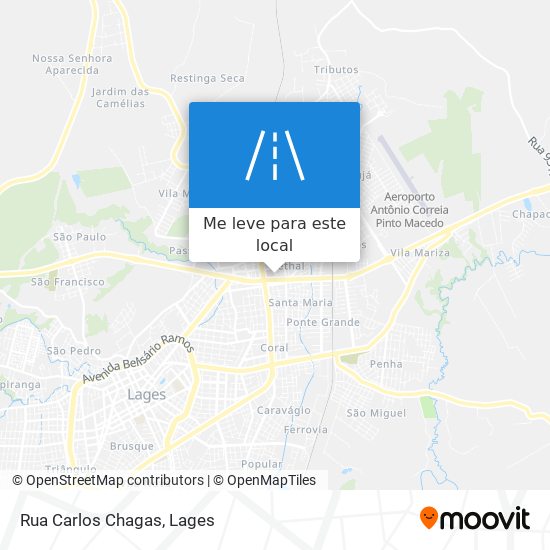 Rua Carlos Chagas mapa
