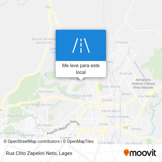 Rua Clito Zapelini Neto mapa