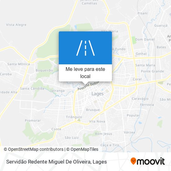 Servidão Redente Miguel De Oliveira mapa