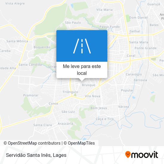 Servidão Santa Inês mapa