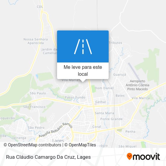Rua Cláudio Camargo Da Cruz mapa