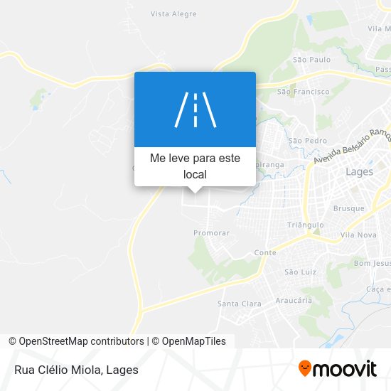 Rua Clélio Miola mapa