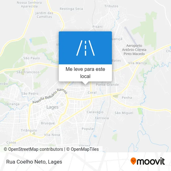 Rua Coelho Neto mapa