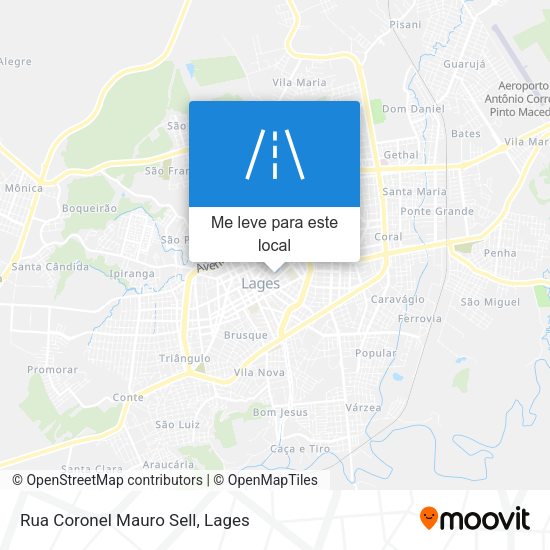 Rua Coronel Mauro Sell mapa