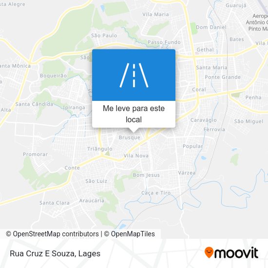 Rua Cruz E Souza mapa