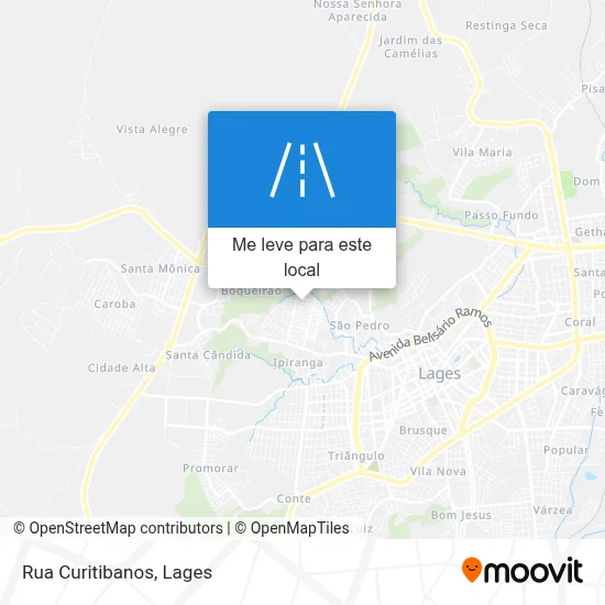 Rua Curitibanos mapa